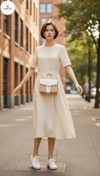 Ivory Bloom Jute Bag - Black