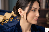 Crystal Luxe Hoop Earrings
