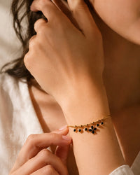 Midnight Bloom Anti Tarnish Bracelet