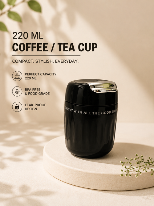 Everyday Sip Stainless Steel Coffee Mug – 220ML