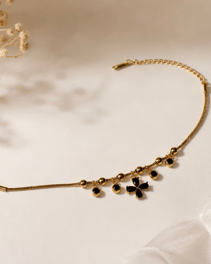 Midnight Bloom Anti Tarnish Bracelet