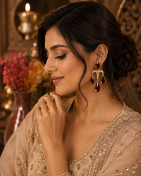 Statement Crystal Drop Earrings for Women | Party & Festive Wear