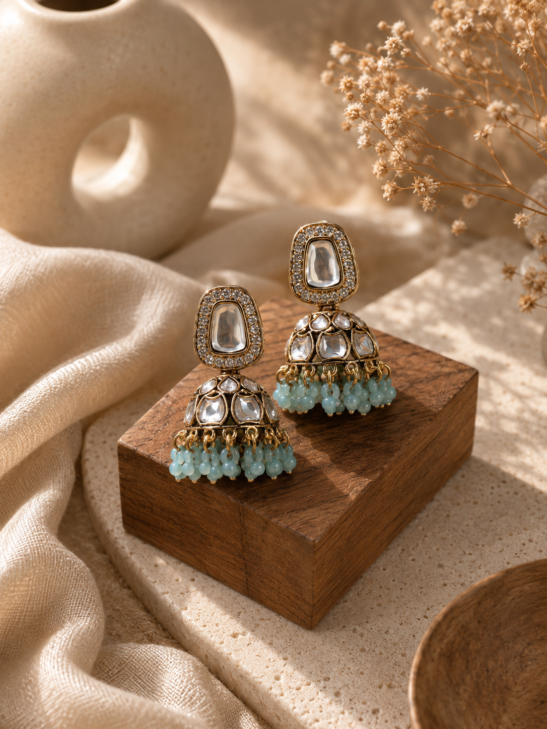 Kundan Jhumki Earrings for Women | Wedding & Festive Jewellery