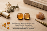 Aurora Resin Stud Earrings
