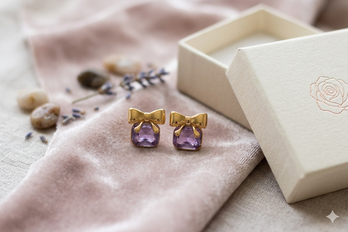 Crystal Bow Bliss Earrings