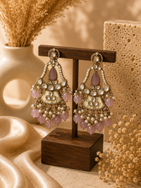 Premium Kundan Pearl Chandbali Earrings for Women | Ethnic Jewellery
