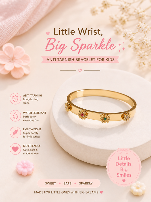 Little Wrist Big Sparkle Daisy Bracelet
