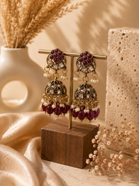 Polki Jhumki Earrings for Women | Wedding & Festive Jewellery