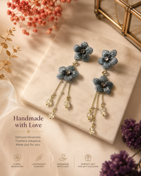Blue Blossom Handmade Earrings