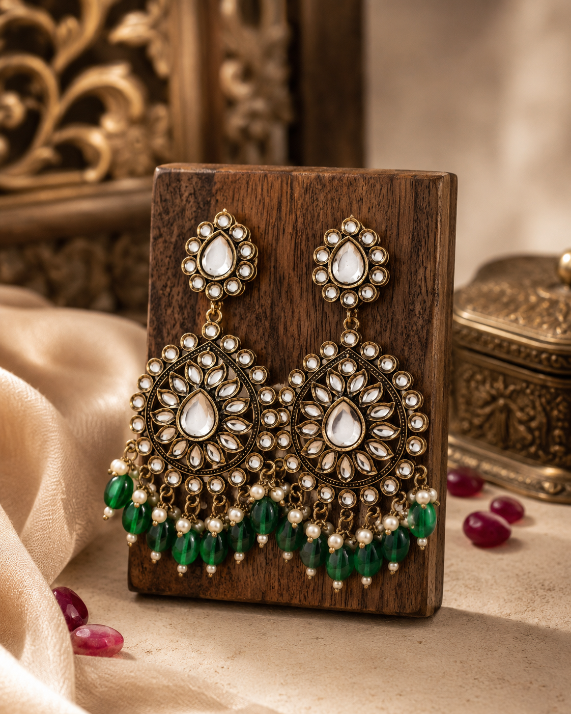 Kundan Drop Earrings for Women | Wedding & Festive Jewellery
