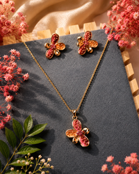 Rosy Bloom Enamel Set