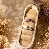 Moonlit Charm Ring Duo