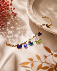Butterfly Garden Anti Tarnish Charm Bracelet